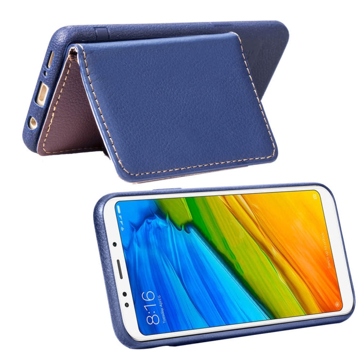 Leaf Style Magnetic Leather Case for Xiaomi Redmi 5 Plus, with Holder & Card Slots & Wallet & Photo Frame