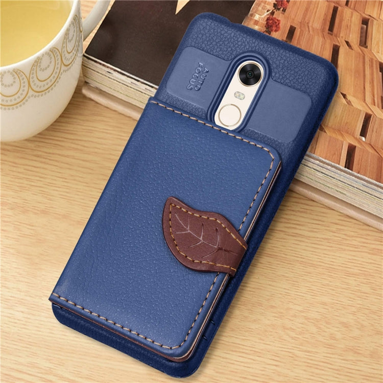 Leaf Style Magnetic Leather Case for Xiaomi Redmi 5 Plus, with Holder & Card Slots & Wallet & Photo Frame