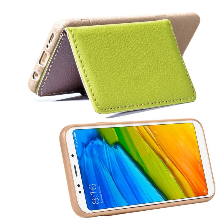 Leaf Style Magnetic Leather Case for Xiaomi Redmi 5 Plus, with Holder & Card Slots & Wallet & Photo Frame