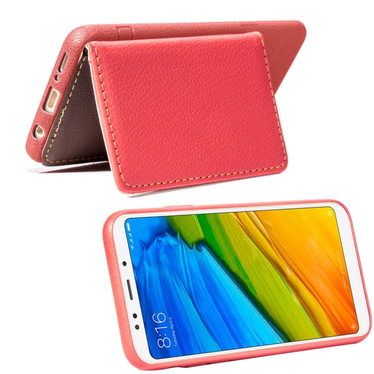 Leaf Style Magnetic Leather Case for Xiaomi Redmi 5 Plus, with Holder & Card Slots & Wallet & Photo Frame