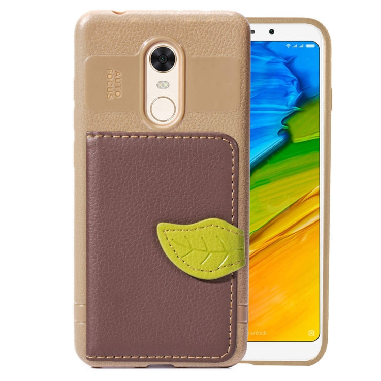 Leaf Style Magnetic Leather Case for Xiaomi Redmi 5 Plus, with Holder & Card Slots & Wallet & Photo Frame