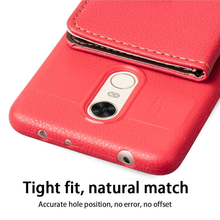 Leaf Style Magnetic Leather Case for Xiaomi Redmi 5 Plus, with Holder & Card Slots & Wallet & Photo Frame