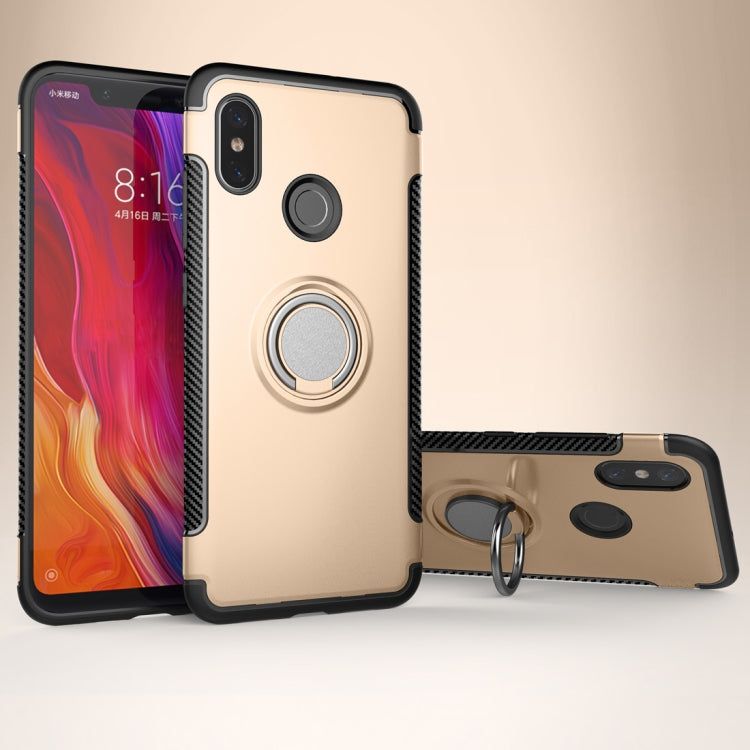 Magnetic 360 Degree Rotation Ring Armor Protective Case for Xiaomi Mi 8