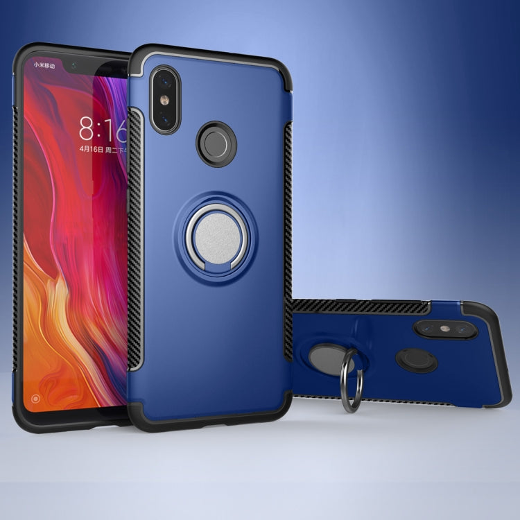 Magnetic 360 Degree Rotation Ring Armor Protective Case for Xiaomi Mi 8