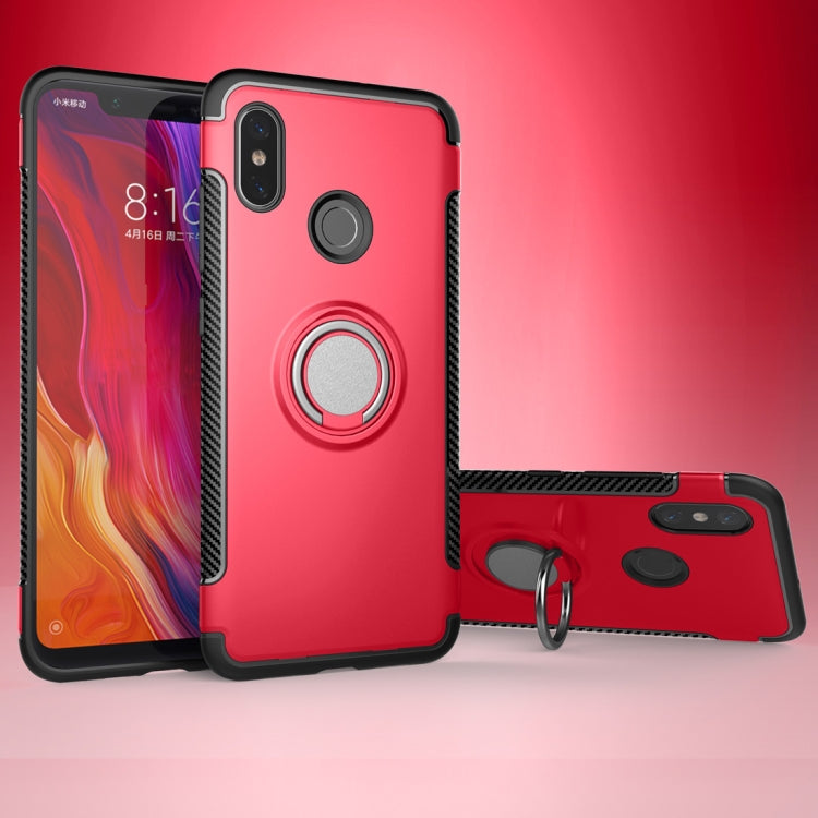 Magnetic 360 Degree Rotation Ring Armor Protective Case for Xiaomi Mi 8