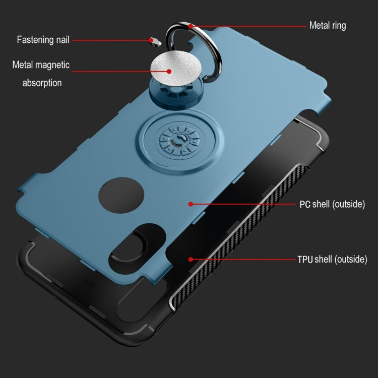 Magnetic 360 Degree Rotation Ring Armor Protective Case for Xiaomi Mi 8
