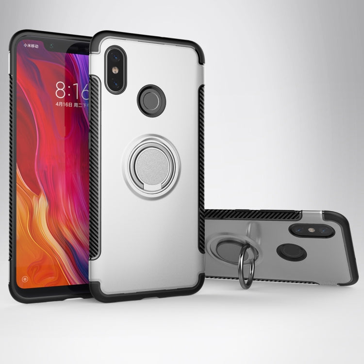 Magnetic 360 Degree Rotation Ring Armor Protective Case for Xiaomi Mi 8