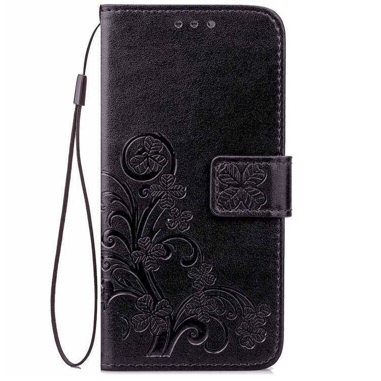 Lucky Clover Pressed Flowers Pattern Leather Case for Xiaomi Mi Max 3, with Holder & Card Slots & Wallet & Hand Strap