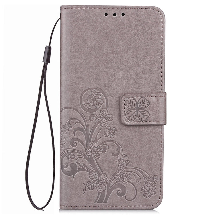 Lucky Clover Pressed Flowers Pattern Leather Case for Xiaomi Mi Max 3, with Holder & Card Slots & Wallet & Hand Strap