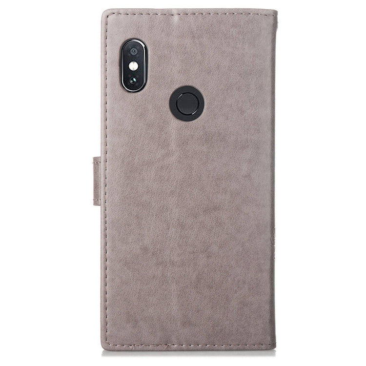 Lucky Clover Pressed Flowers Pattern Leather Case for Xiaomi Mi Max 3, with Holder & Card Slots & Wallet & Hand Strap