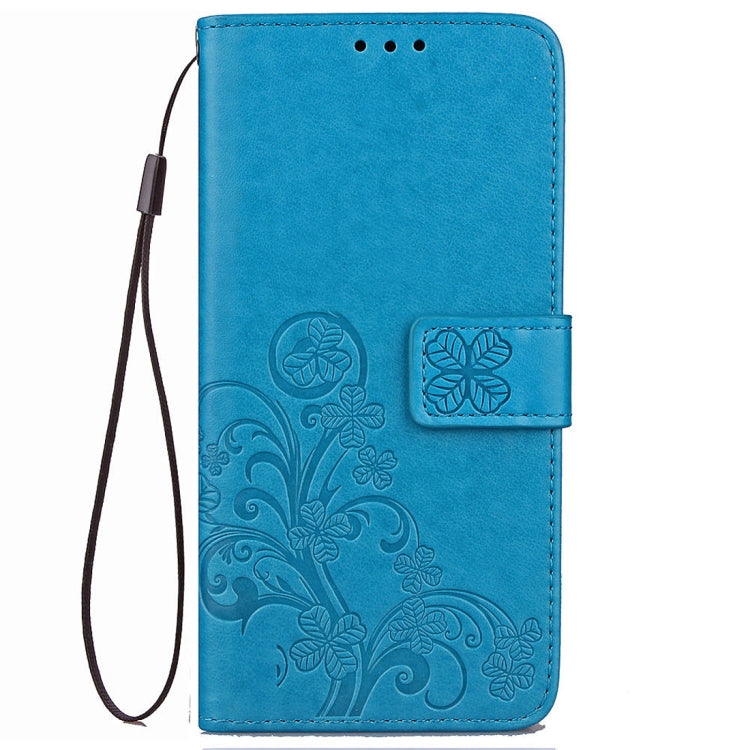Lucky Clover Pressed Flowers Pattern Leather Case for Xiaomi Mi Max 3, with Holder & Card Slots & Wallet & Hand Strap