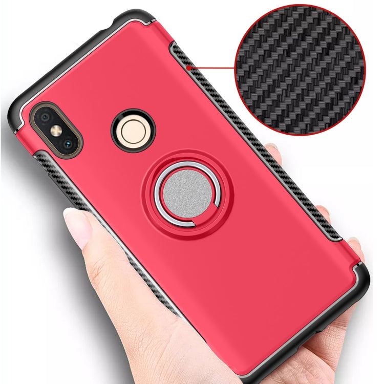 Magnetic 360 Degree Rotation Ring Holder Armor Protective Case for Xiaomi Redmi S2