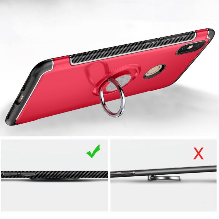 Magnetic 360 Degree Rotation Ring Holder Armor Protective Case for Xiaomi Redmi S2