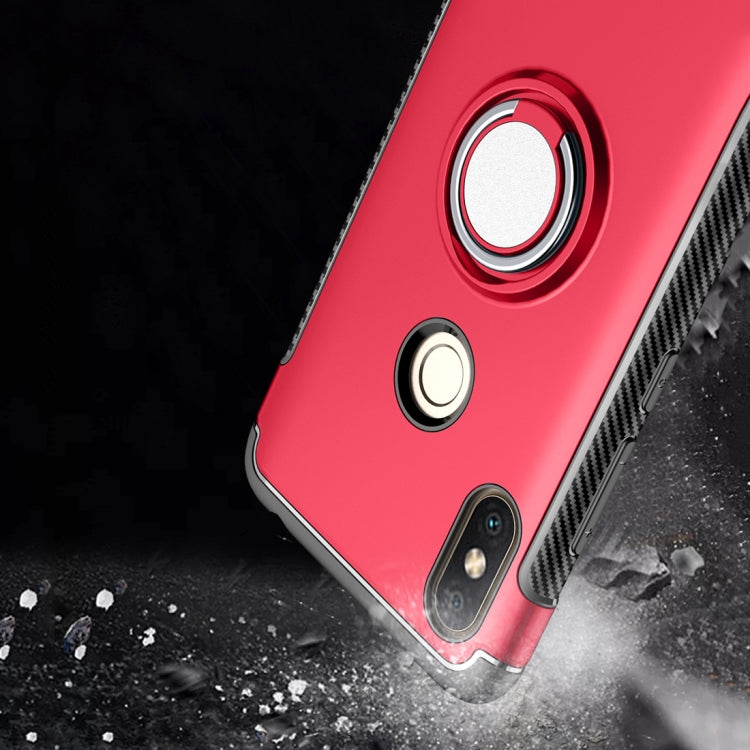 Magnetic 360 Degree Rotation Ring Holder Armor Protective Case for Xiaomi Redmi S2