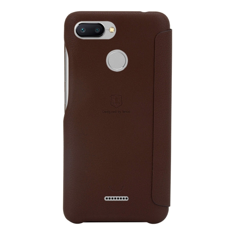 Lenuo Ledream Series Litchi Texture Horizontal Flip PU Leather Case for Xiaomi Redmi 6, with Card Slot