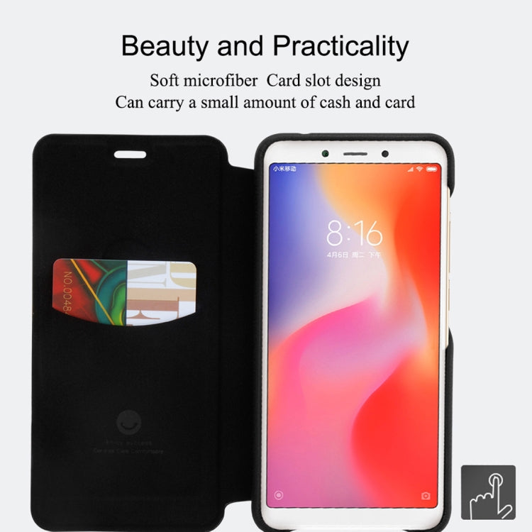 Lenuo Ledream Series Litchi Texture Horizontal Flip PU Leather Case for Xiaomi Redmi 6, with Card Slot