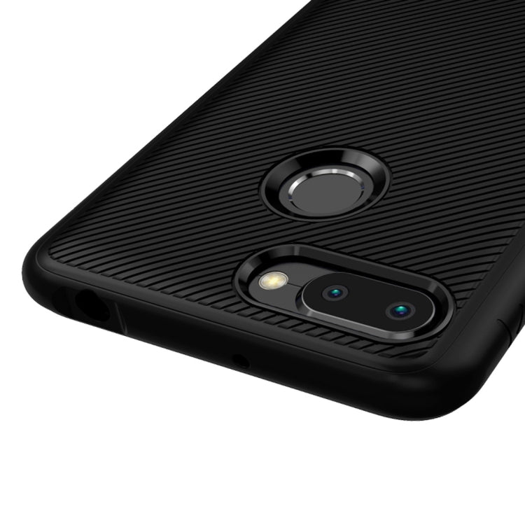 Lenuo Leshen Series Stripe Texture TPU Case for Xiaomi Redmi 6(Black)