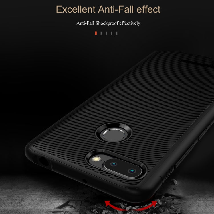 Lenuo Leshen Series Stripe Texture TPU Case for Xiaomi Redmi 6(Black)