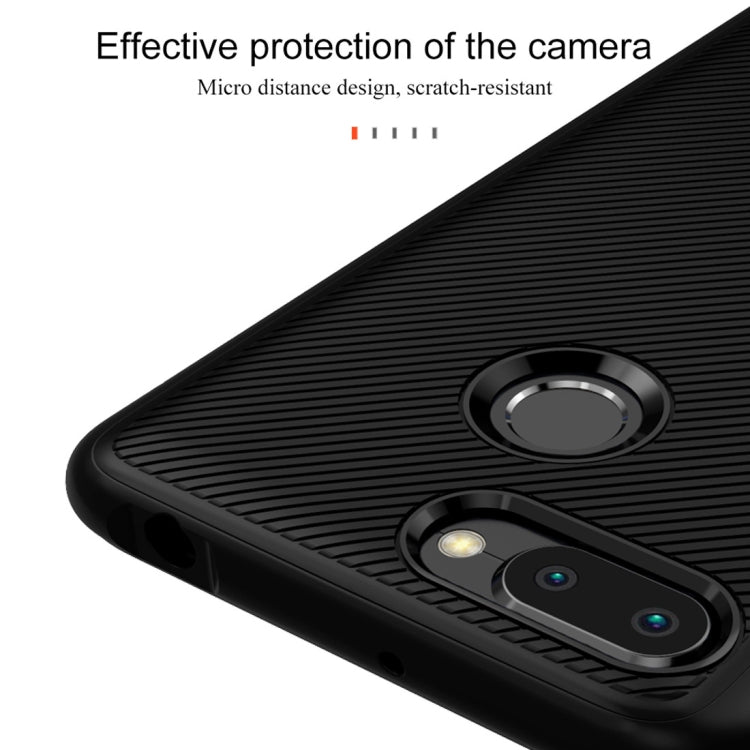 Lenuo Leshen Series Stripe Texture TPU Case for Xiaomi Redmi 6(Black)