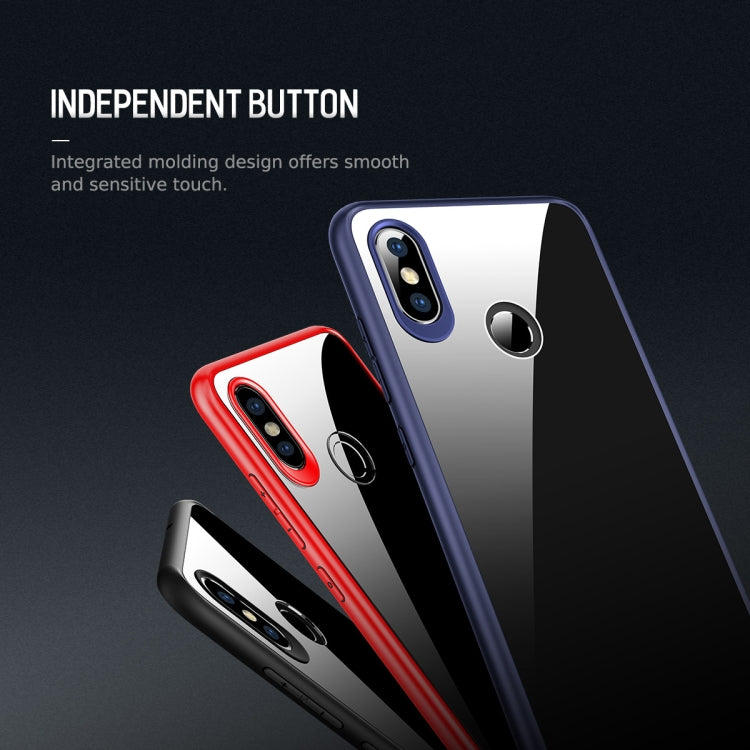 ROCK Clarity Series Dropproof PC + TPU Case for Xiaomi Mi 8(Black)