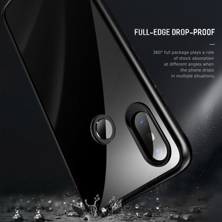 ROCK Clarity Series Dropproof PC + TPU Case for Xiaomi Mi 8(Black)