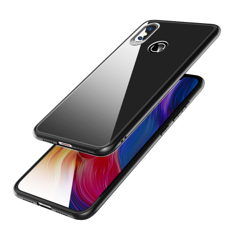 ROCK Clarity Series Dropproof PC + TPU Case for Xiaomi Mi 8(Black)