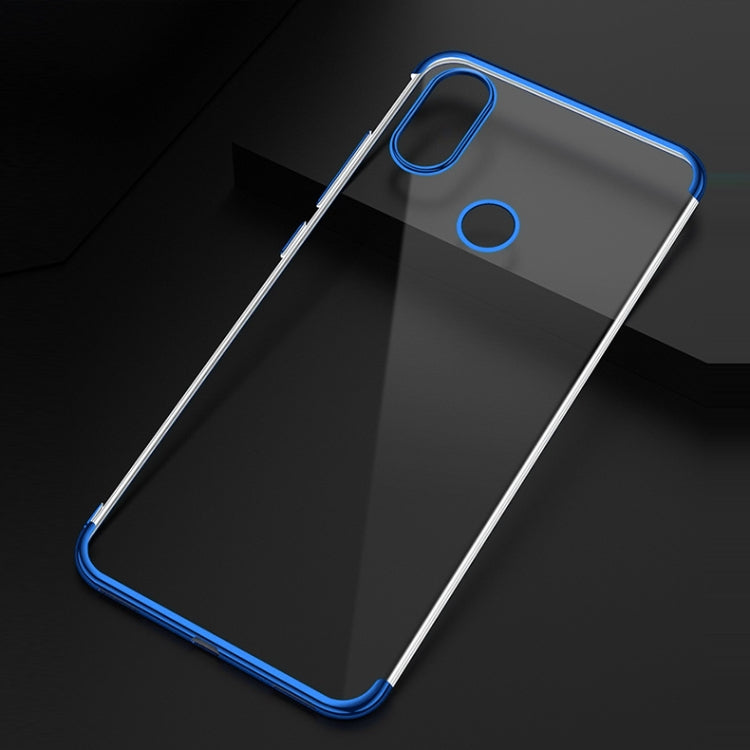 Three Sections Electroplating Side TPU Protective Back Case for Xiaomi Redmi Note 6