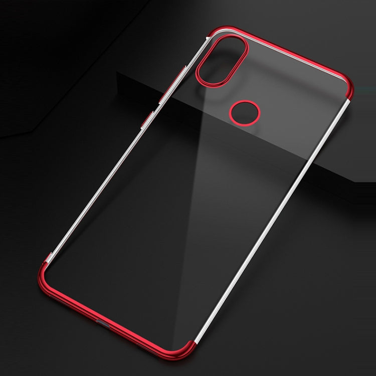 Three Sections Electroplating Side TPU Protective Back Case for Xiaomi Redmi Note 6