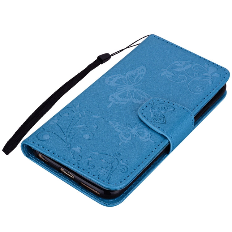 Floral Butterfly Pattern Horizontal Flip Leather Case with Mirror & Card Slot & Holder & Wallet & Lanyard For Xiaomi Redmi 6 Pro