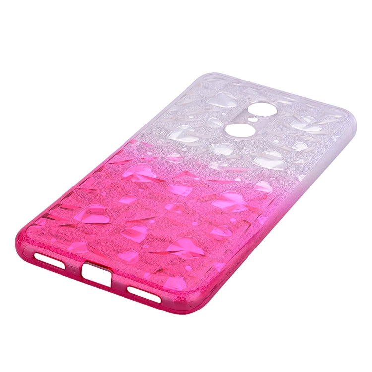Heart Pattern Diamond Texture TPU Protector Back Cover Case for Xiaomi Redmi 5 Plus