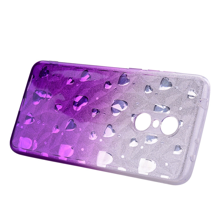 Heart Pattern Diamond Texture TPU Protector Back Cover Case for Xiaomi Redmi 5 Plus