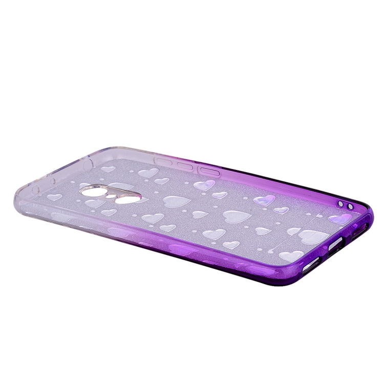 Heart Pattern Diamond Texture TPU Protector Back Cover Case for Xiaomi Redmi 5 Plus