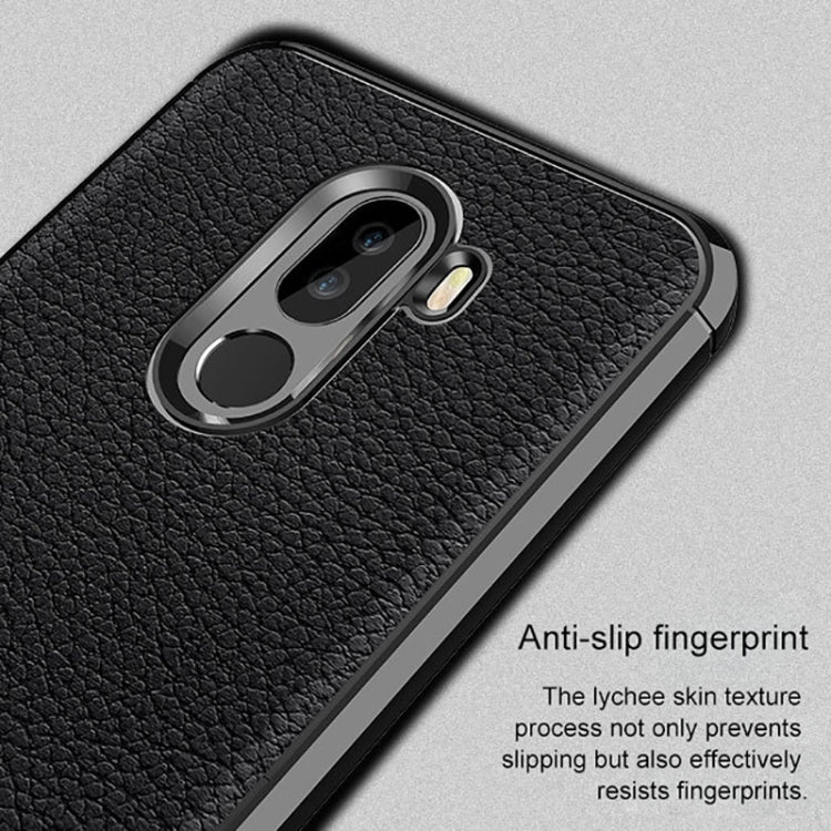 Rugged Armor Litchi Texture Shakeproof TPU Case for Xiaomi POCO F1