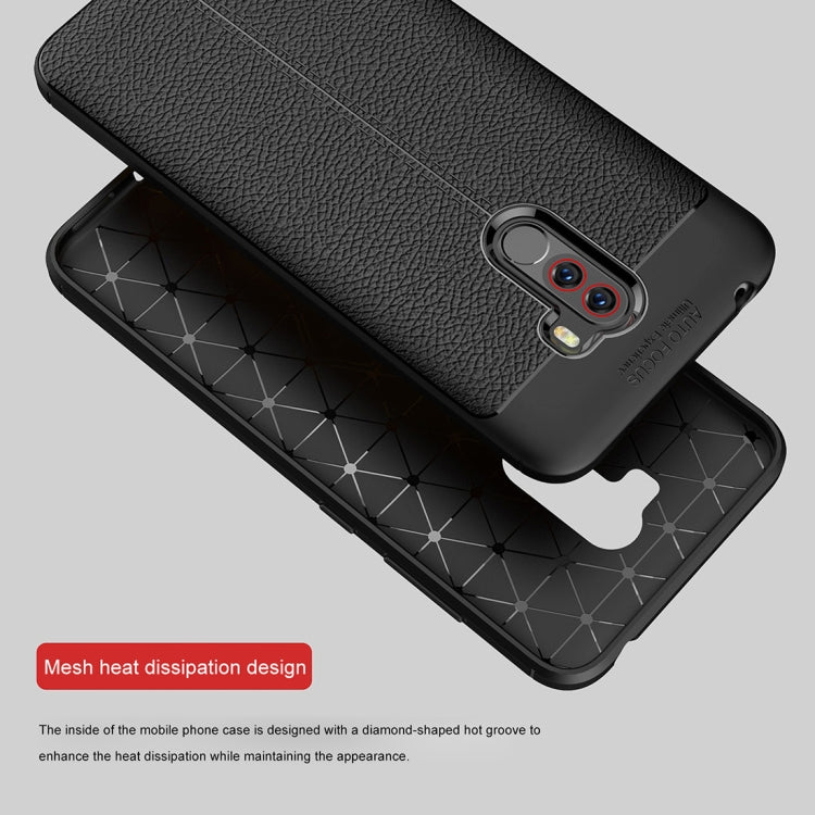 Litchi Texture Shakeproof TPU Case for Xiaomi POCO F1