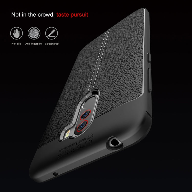 Litchi Texture Shakeproof TPU Case for Xiaomi POCO F1