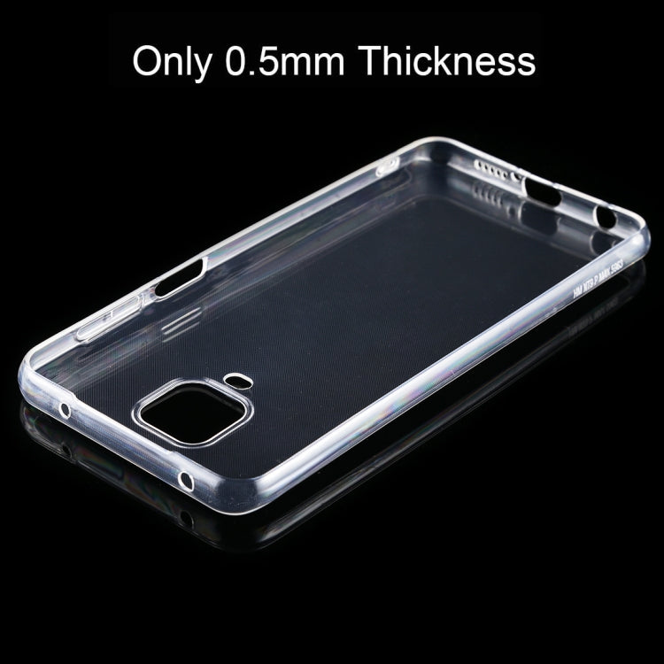 For Xiaomi Redmi Note 9 Pro 0.5mm Ultrathin Transparent TPU Soft Protective Case (Transparent)