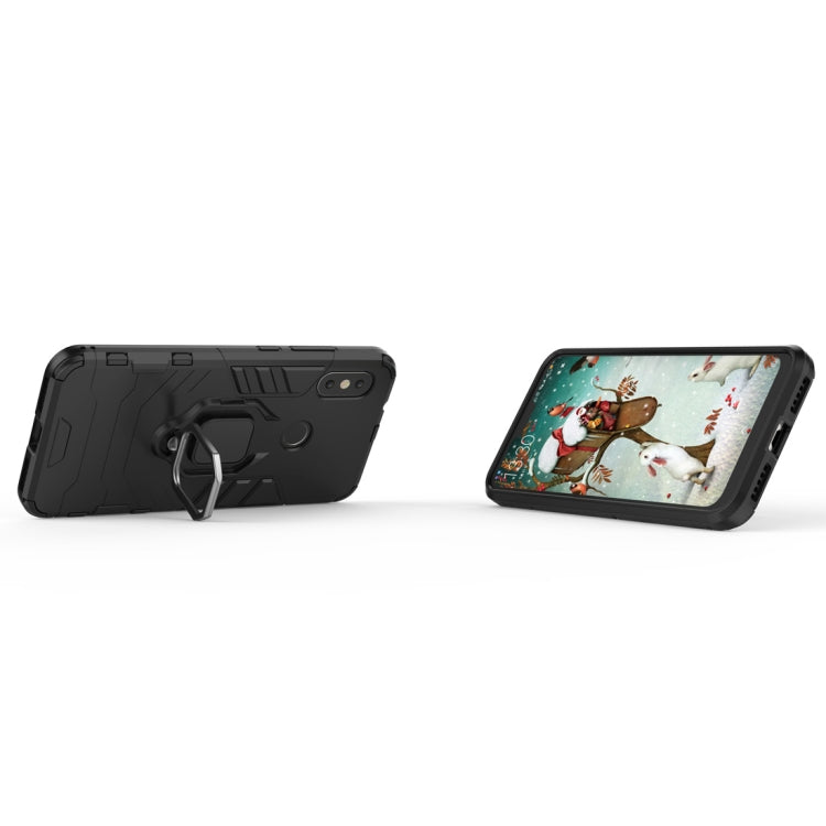 PC + TPU Shockproof Protective Case for Xiaomi Redmi 6 Pro / MI A2 lite, with Magnetic Ring Holder