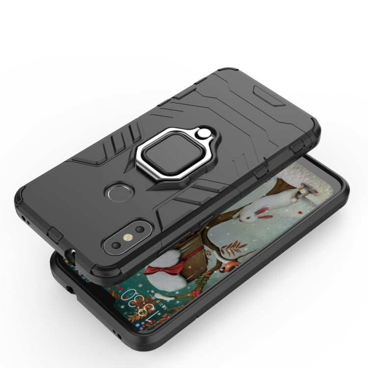 PC + TPU Shockproof Protective Case for Xiaomi Redmi 6 Pro / MI A2 lite, with Magnetic Ring Holder