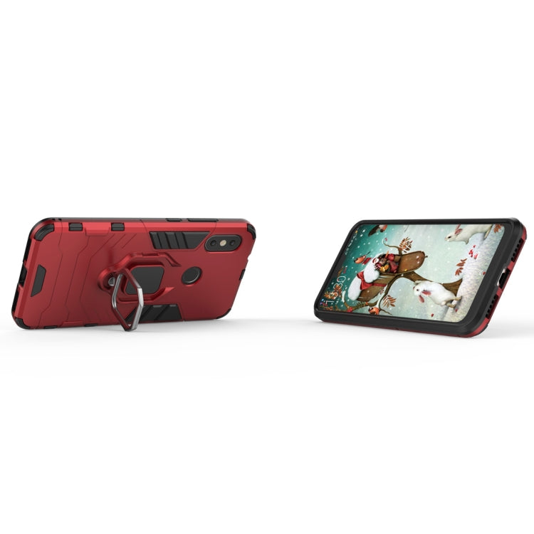 PC + TPU Shockproof Protective Case for Xiaomi Redmi 6 Pro / MI A2 lite, with Magnetic Ring Holder