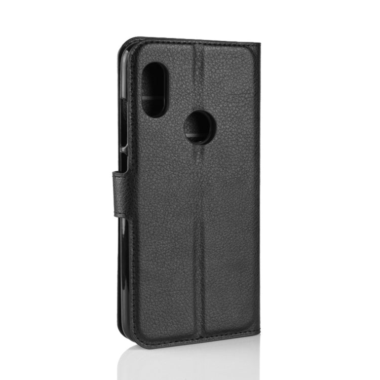 Litchi Texture Horizontal Flip PU Leather Case for Xiaomi Redmi Note 6, with Holder & Card Slots & Wallet