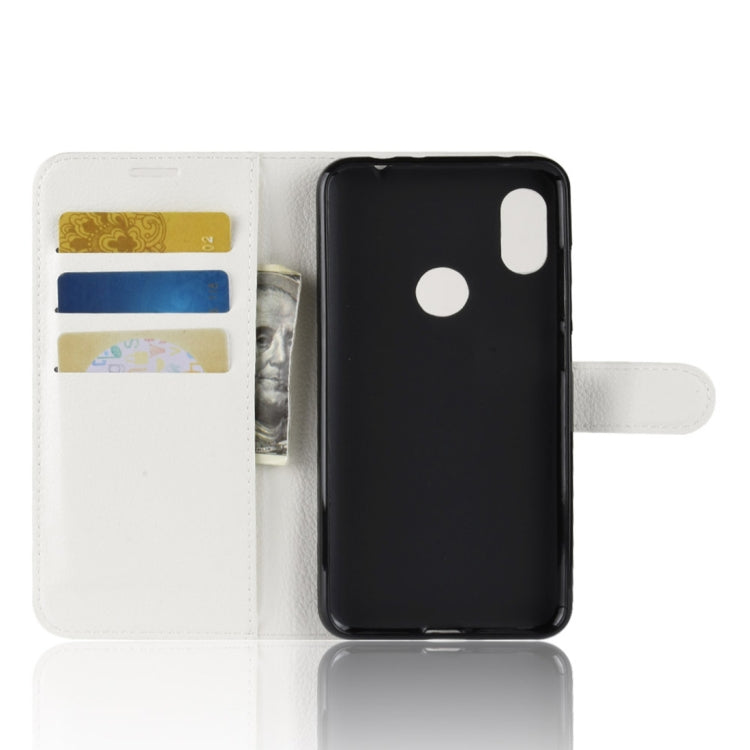 Litchi Texture Horizontal Flip PU Leather Case for Xiaomi Redmi Note 6, with Holder & Card Slots & Wallet