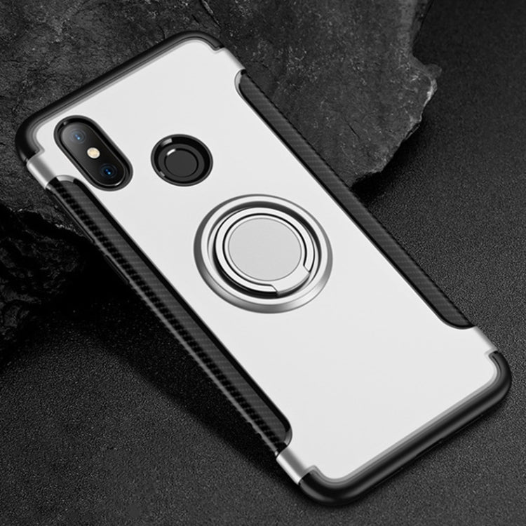 Magnetic 360 Degree Rotation Ring Holder Armor Protective Case for Xiaomi Redmi Note 6 Pro