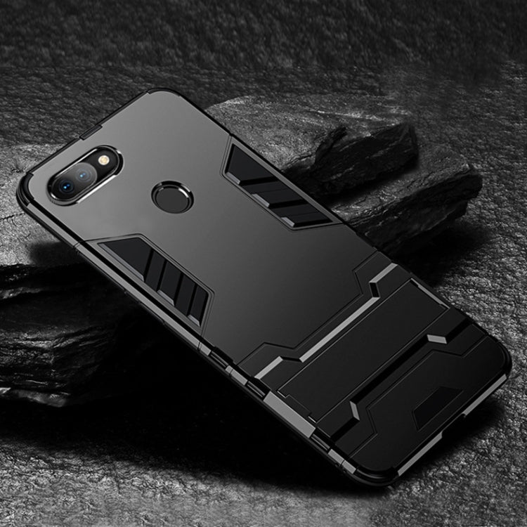 PC + TPU Shockproof Protective Case with Holder for Xiaomi Mi 8 Lite