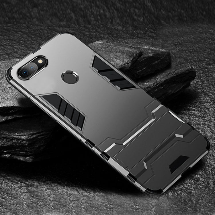 PC + TPU Shockproof Protective Case with Holder for Xiaomi Mi 8 Lite