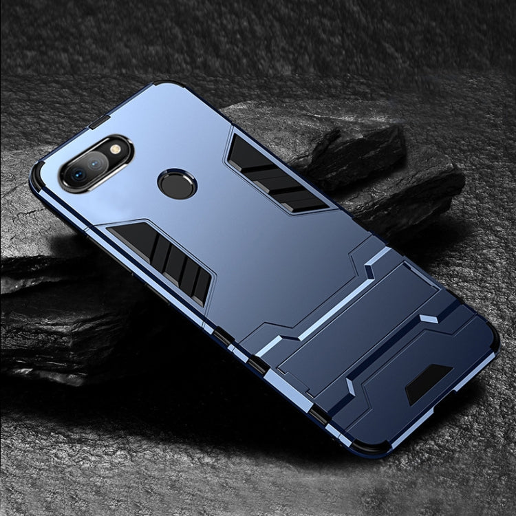 PC + TPU Shockproof Protective Case with Holder for Xiaomi Mi 8 Lite