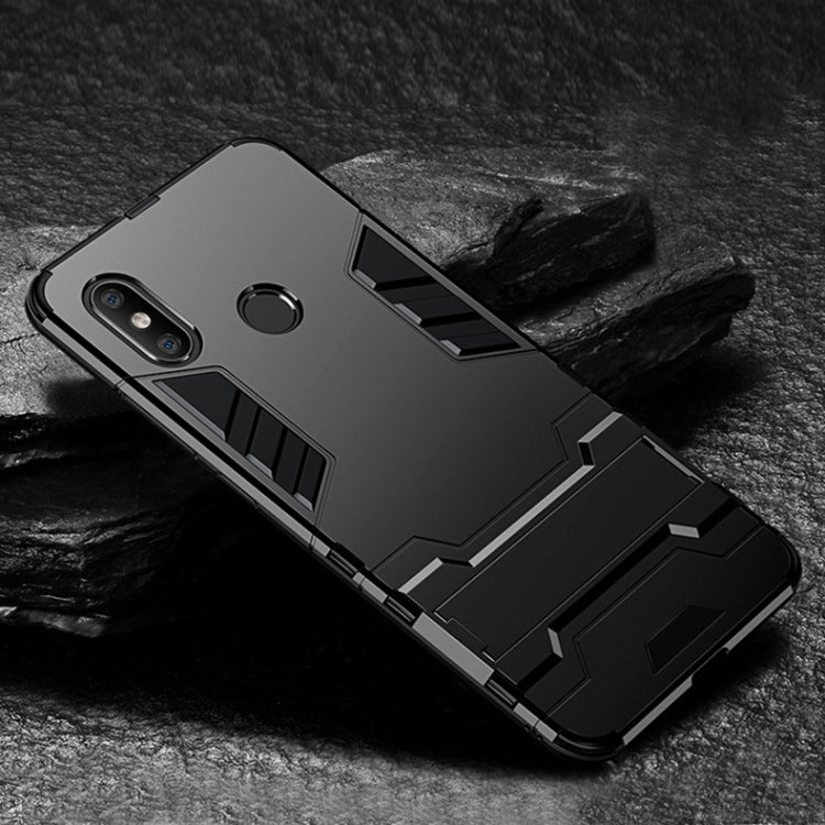 PC + TPU Shockproof Protective Case with Holder for Xiaomi Redmi Note 6 Pro