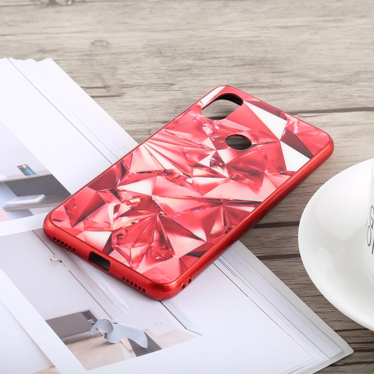 Diamond Texture Electroplating TPU + Tempered Glass Case for Xiaomi Mi 6X / A2