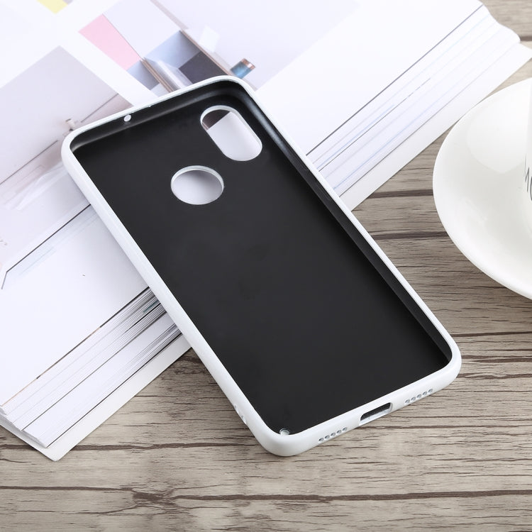 Diamond Texture Electroplating TPU + Tempered Glass Case for Xiaomi Mi 8