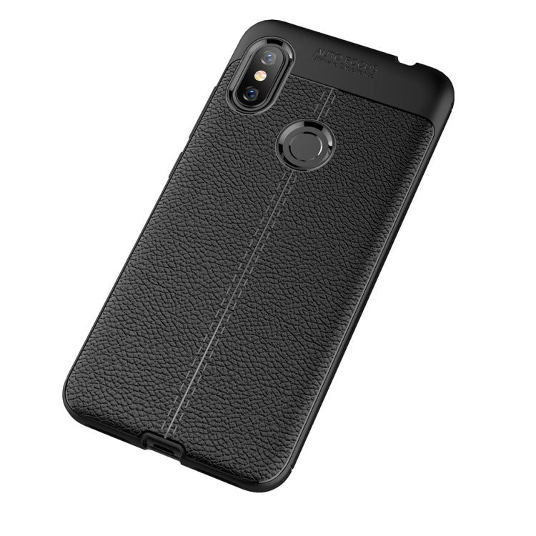 Litchi Texture TPU Shockproof Case for Xiaomi Redmi Note 6