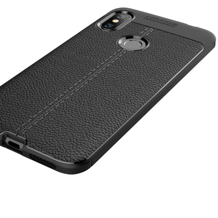 Litchi Texture TPU Shockproof Case for Xiaomi Redmi Note 6